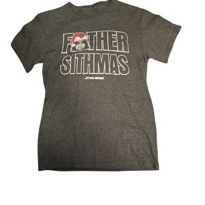 Star Wars Father Sithmas‎ Gray T-Shirt